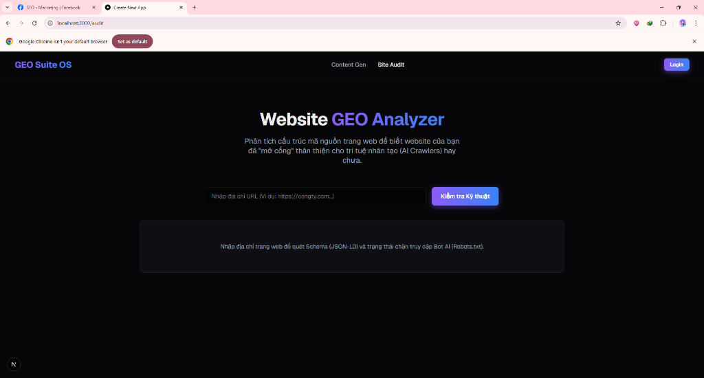 Website GEO Analyzer